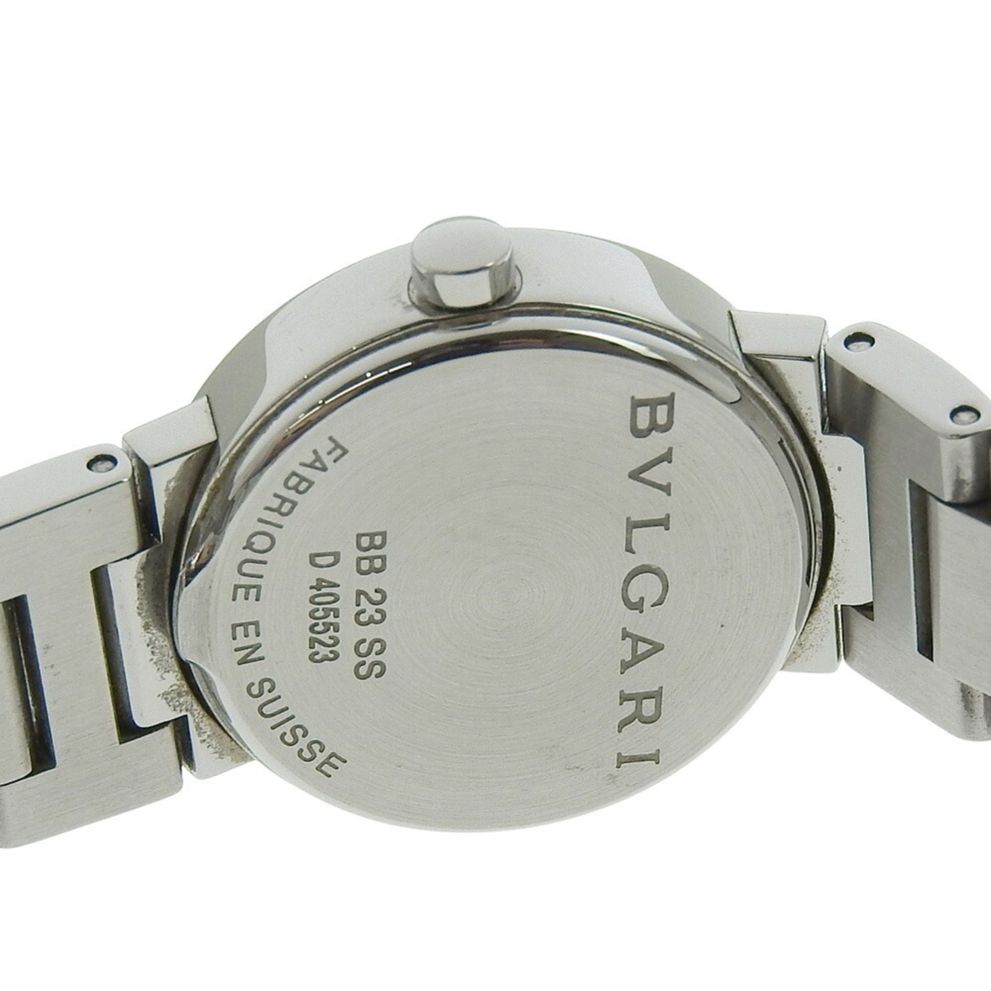 Bvlgari Watch BB23SS Stainless Steel Quartz Analog Display White Dial Women's — Good