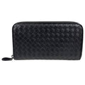 Pre-owned Bottega Veneta Intrecciato long wallet, leather, men's.