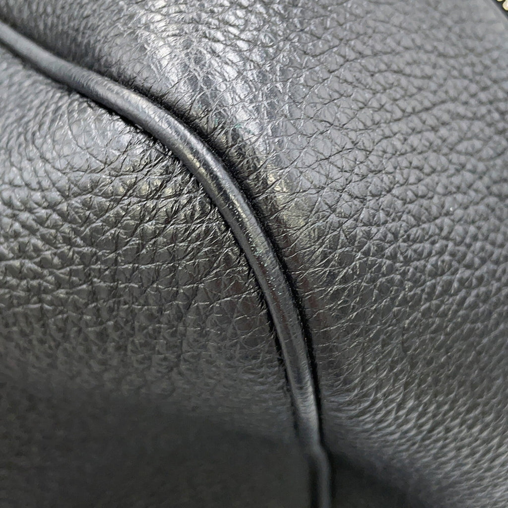 Prada Vitello Dino Triangle Backpack in Leather (2VZ099) - Black