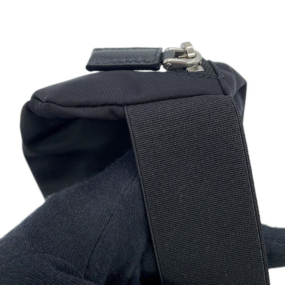 Prada Handbag Pouch Re-Nylon Triangle Wristband Nylon 2TT095 PRADA Mini Black — Like New