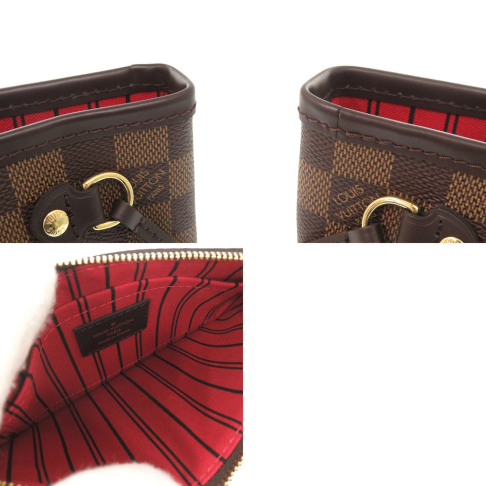 Like new Louis Vuitton Neverfull PM Damier Brown Tote Bag with Pouch N41359 LV 0701 LOUIS VUITTON — Like New