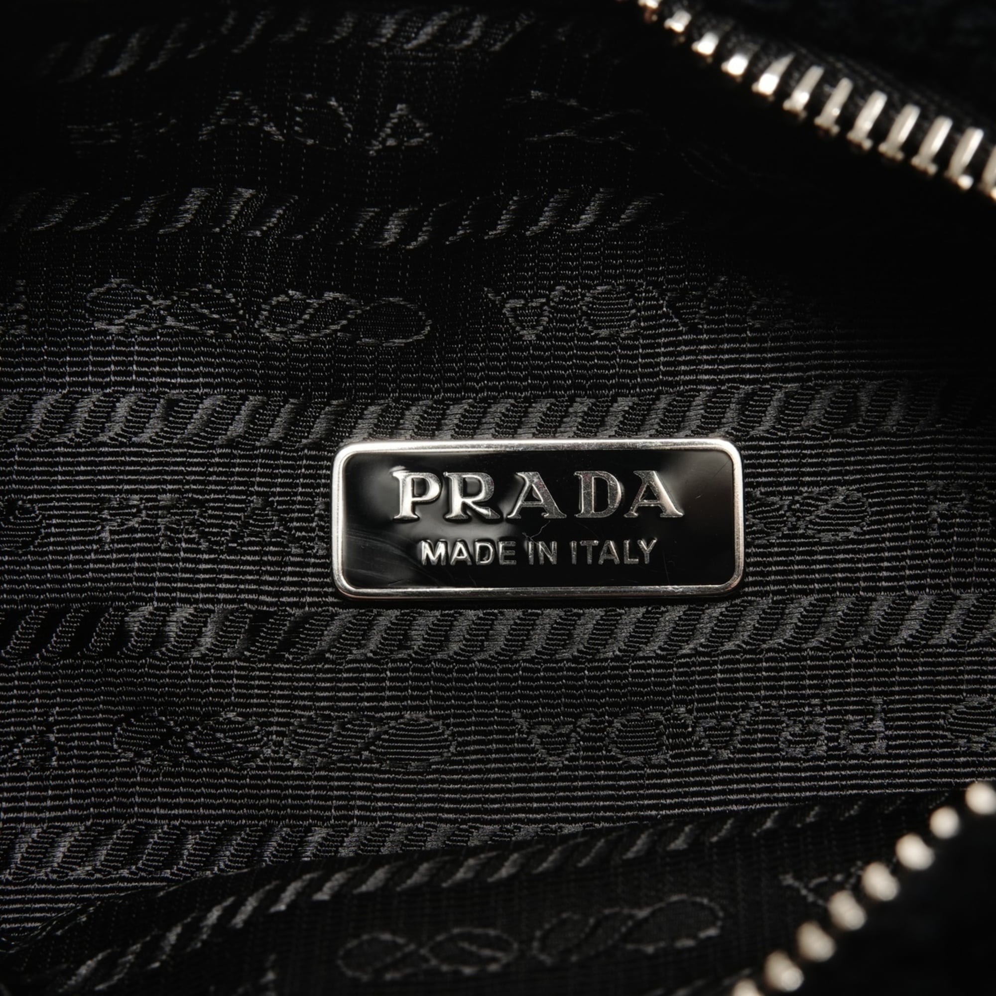 Prada Terry Mini 2000 Re-Edition Hobo Handbag in Black