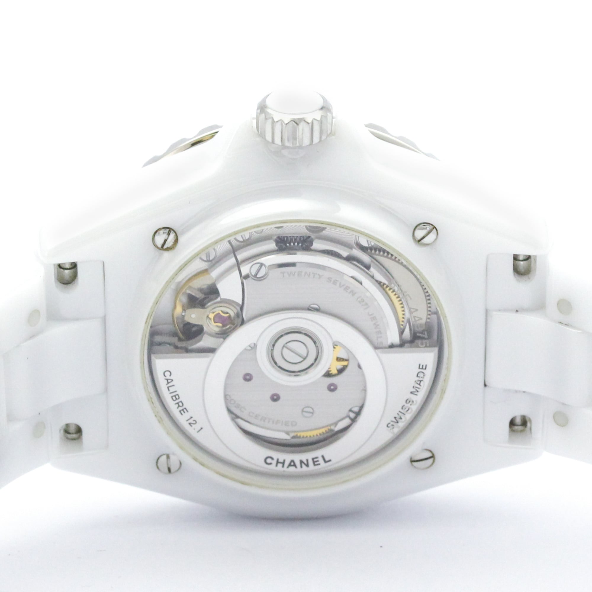CHANEL J12 Phantom Ceramic Automatic Mens Watch H6186 Polished — Very Good