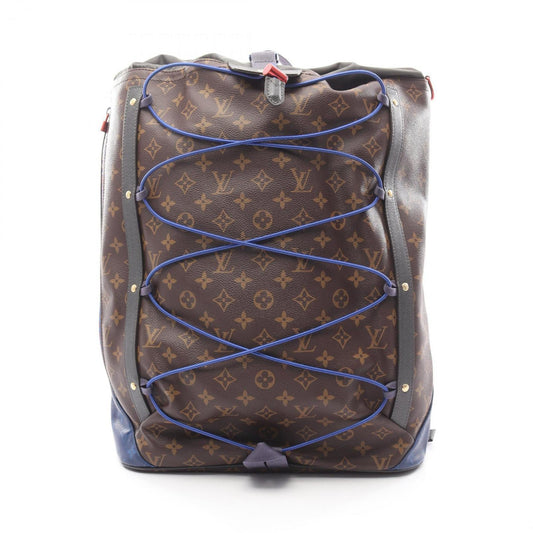 Louis Vuitton Monogram Pacific Backpack, M43834, Coated Canvas and Leather, Monogram, Men's, Brown, Blue, Black