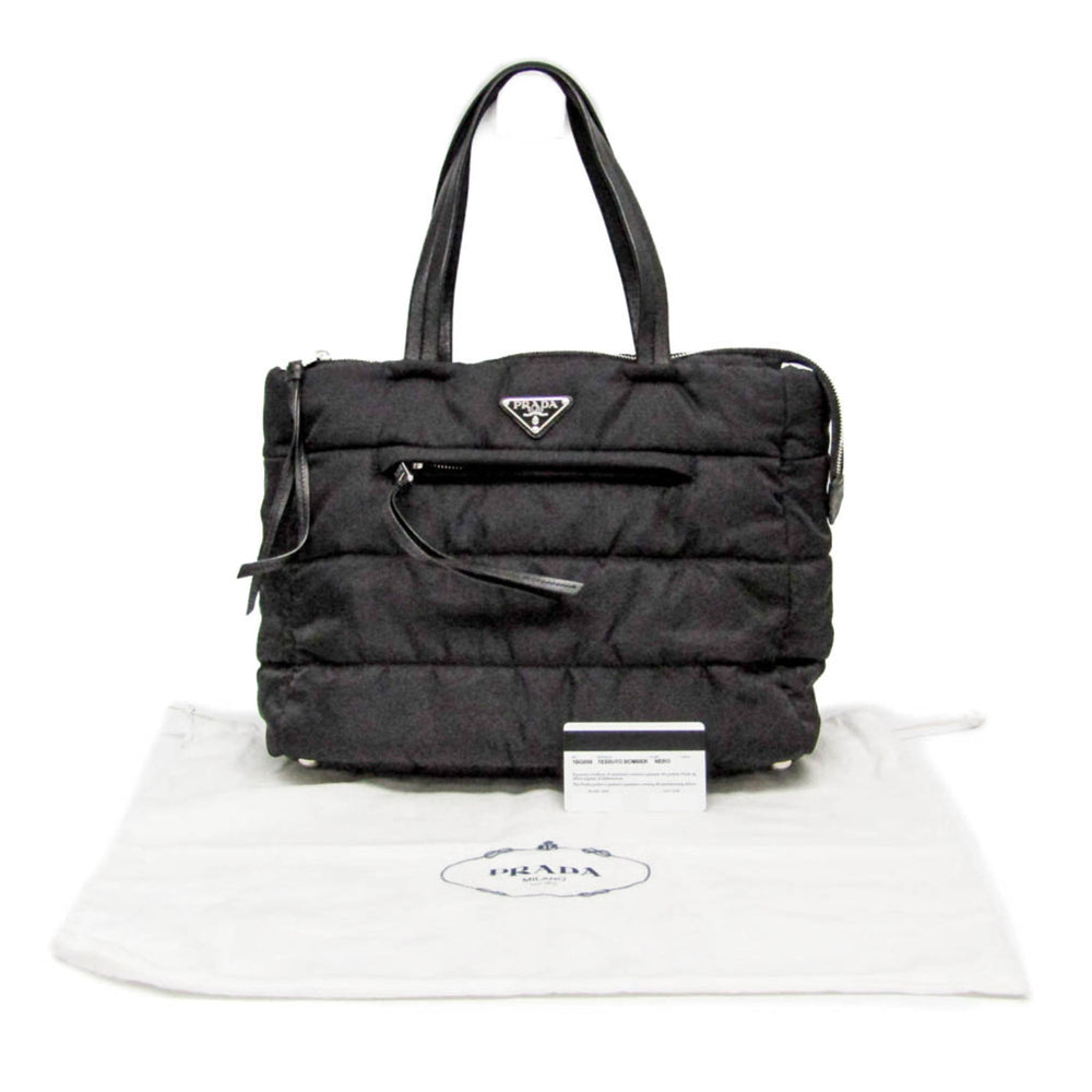Prada TESSUTO BOMBER 1BG059 Women's Nylon Handbag Black — Like New
