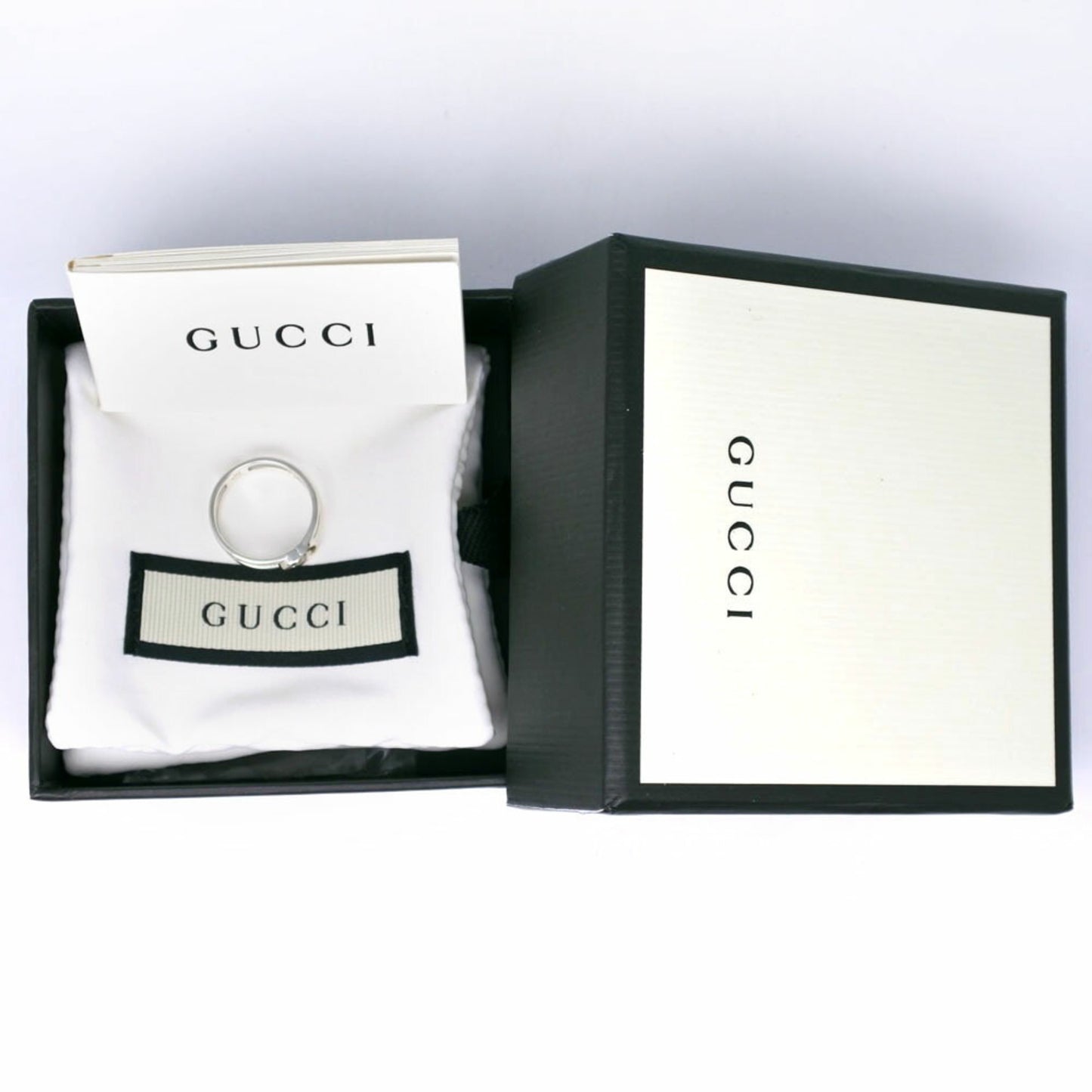 Gucci G Ring, size 10, ring, 925 silver, approx. 2.0g, logo for women
