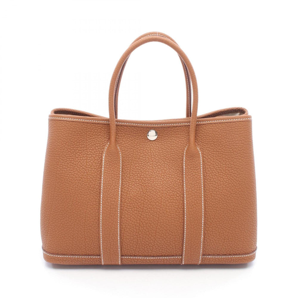 Hermes Garden Party TPM Gold Tote Bag Handbag Negonda Brown Women's — New - Store Return