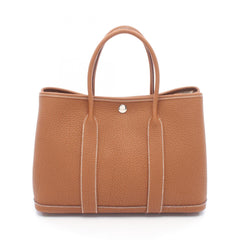 Hermes Garden Party TPM Gold Tote Bag Handbag Negonda Brown Women's — New - Store Return