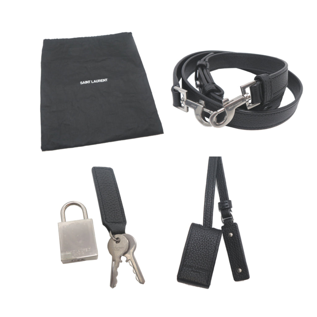 Saint Laurent Paris Sac de Jour Baby Women's Handbag 485019 Leather Black