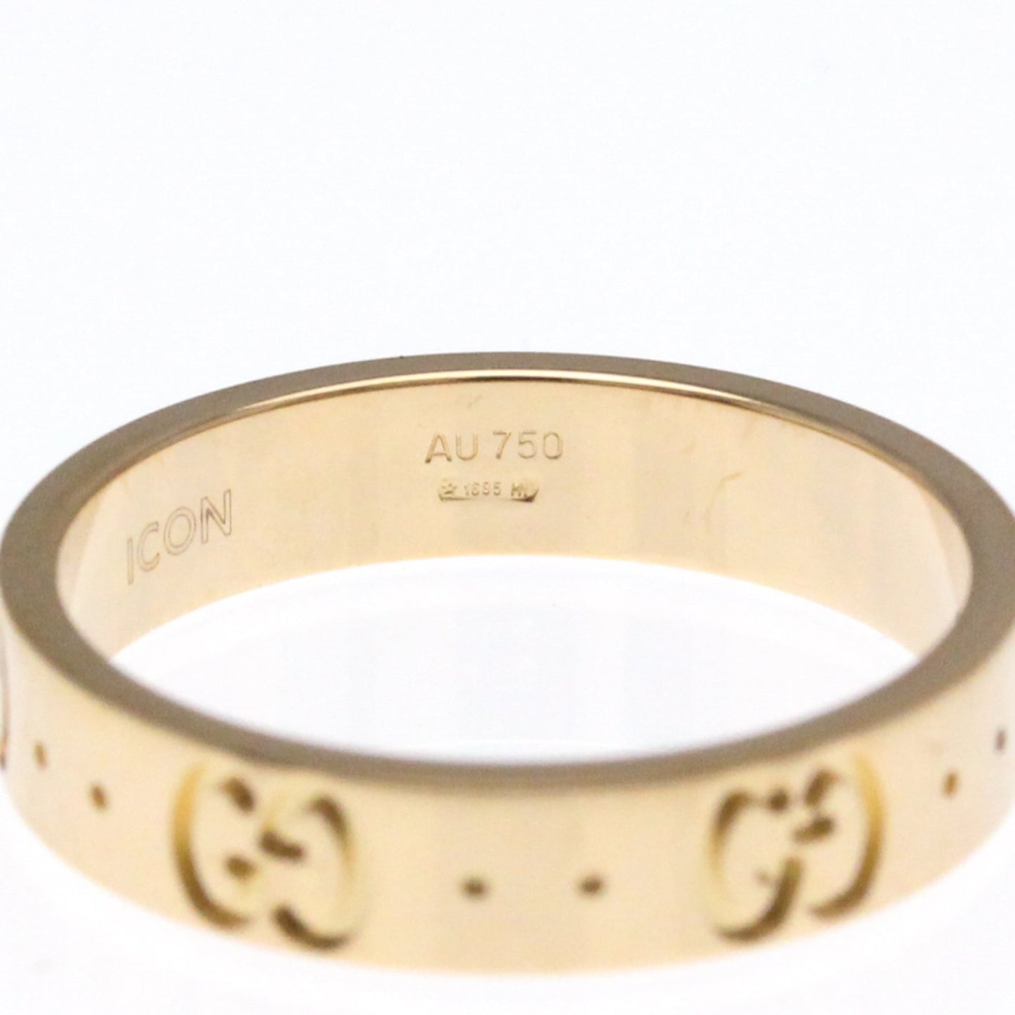 Gucci Icon Pink Gold (18K) Fashion No Stone Band Ring Pink Gold