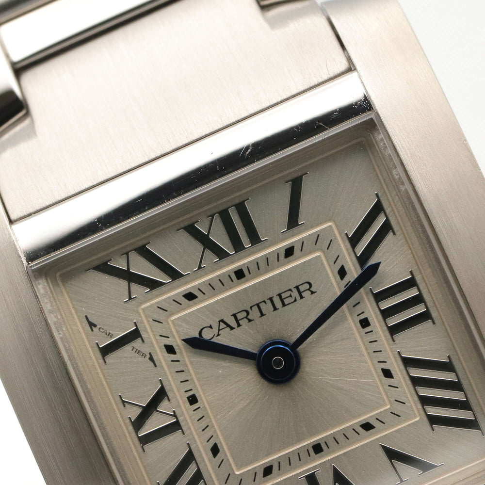 Cartier Tank Française SM Watch, Stainless Steel, Ladies, Silver Tone, WSTA0065 — Very Good
