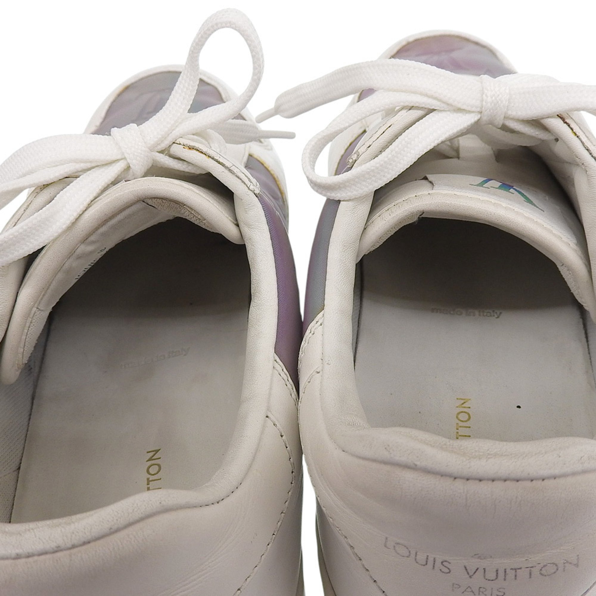 Louis Vuitton Rivoli Line Monogram Low-Top Sneakers, 7 1/2" (approx. 26.0cm), Men's Leather, Rainbow