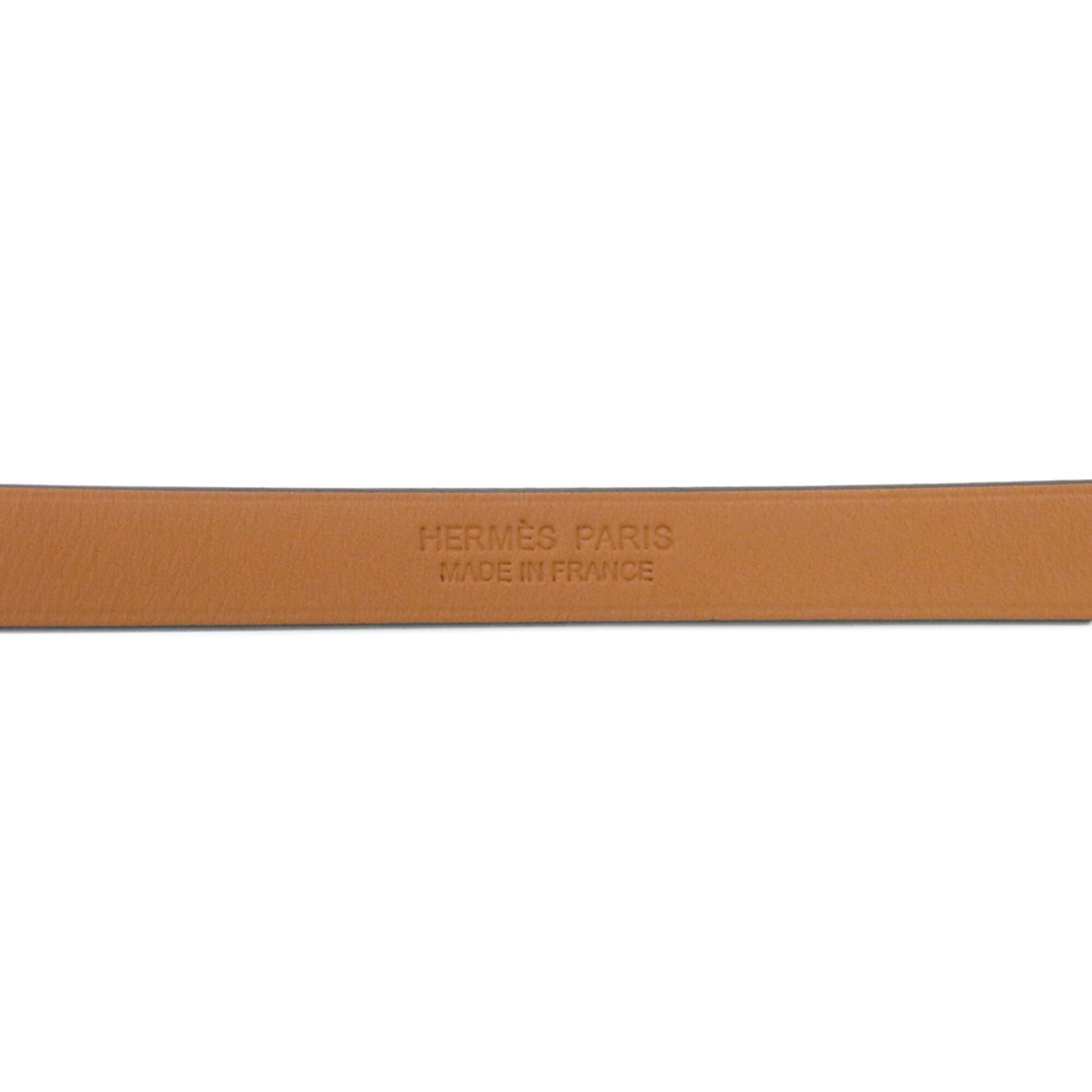 Hermes Mini Kelly Double Tour Bracelet, Bamboo, Chevre Mysore, U stamp, Size T2 — Like New