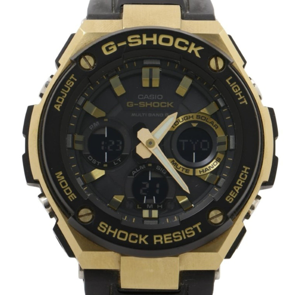 CASIO G-SHOCK G-STEEL GST-W100 Series GST-W100G Black Resin/Stainless Steel Men's Watch — Very Good