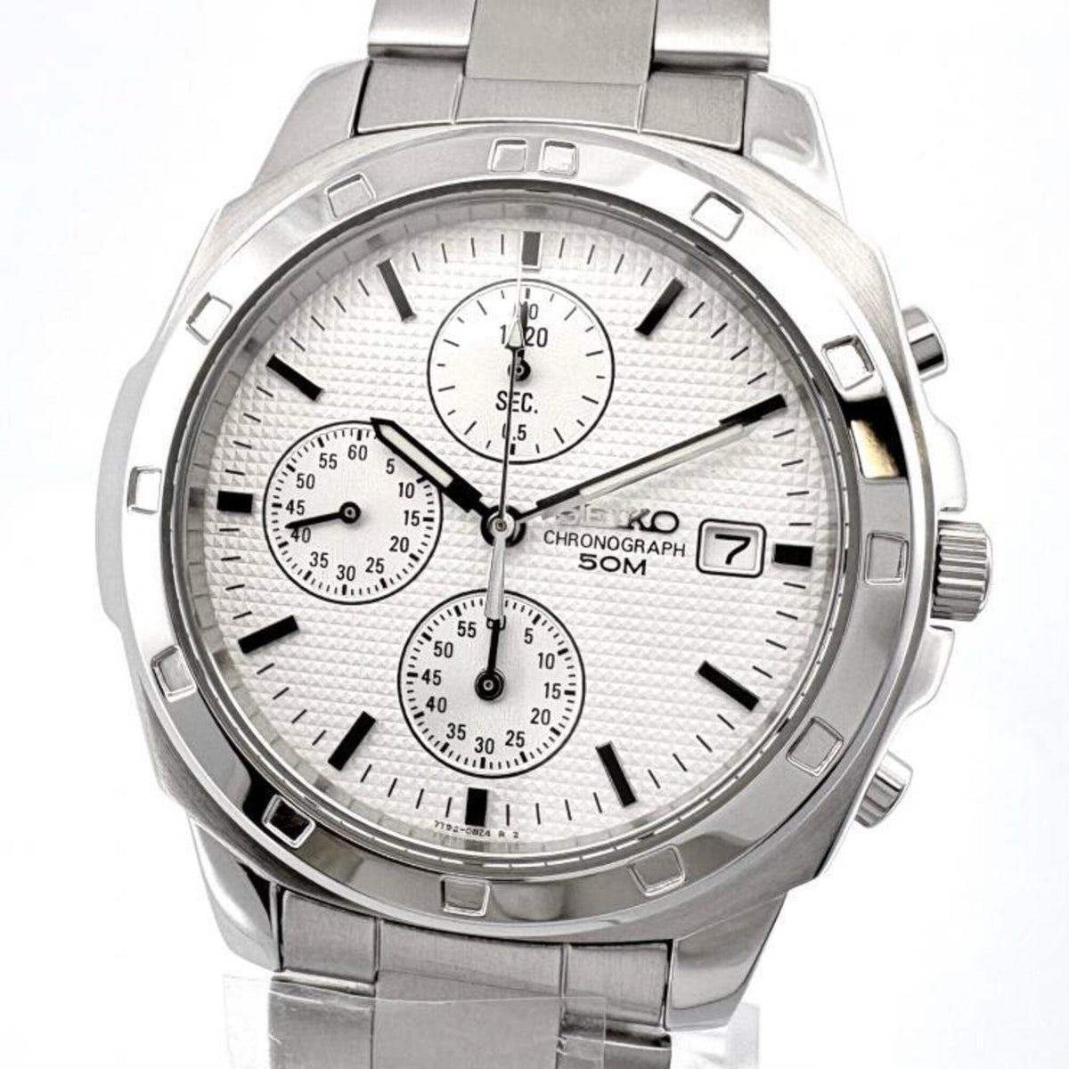 SEIKO Watch SND367PC Quartz White Men's/Boys' — New - Store Return