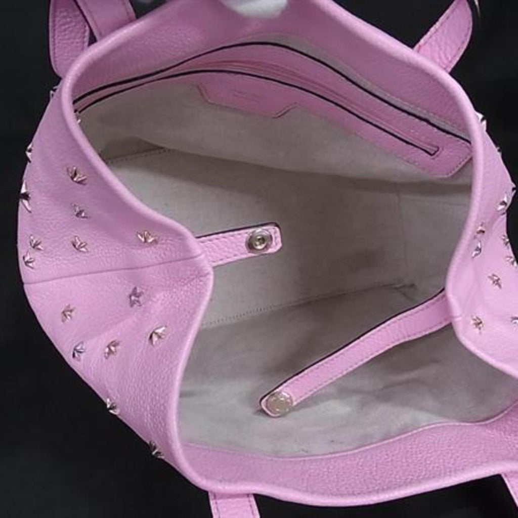 JIMMY CHOO Sophia S Tote Bag - Pink Leather with Star Studs