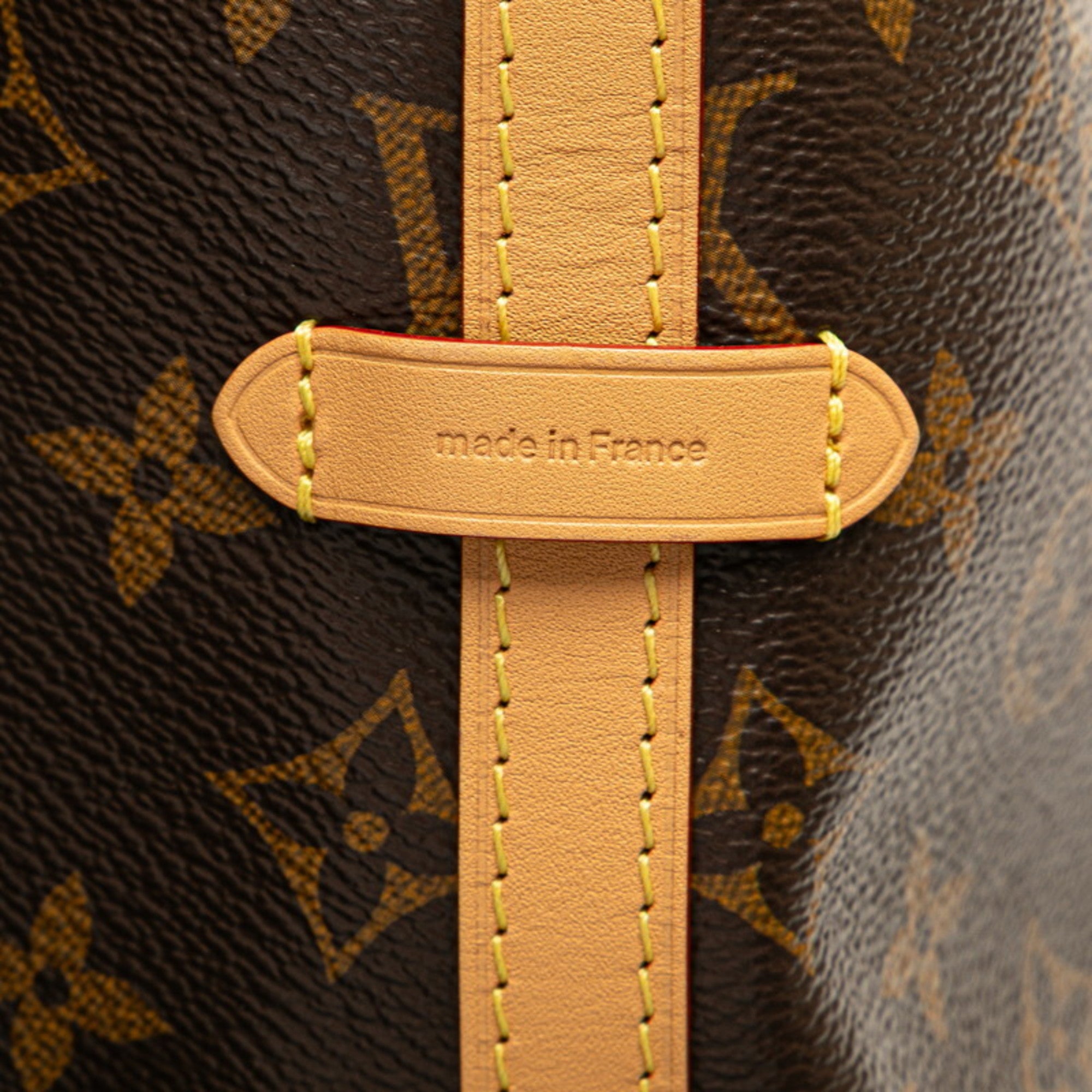 Louis Vuitton Monogram Carryall NM MM Shoulder Bag M46197 Brown Leather Women's LOUIS VUITTON