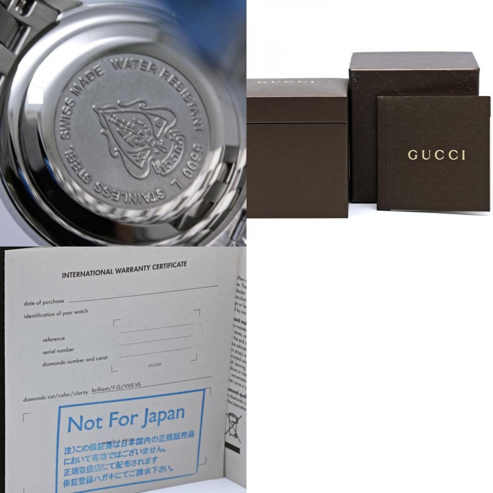 GUCCI G-Class Diamond Watch YA055501 5500L Women's SS 40521 — Good
