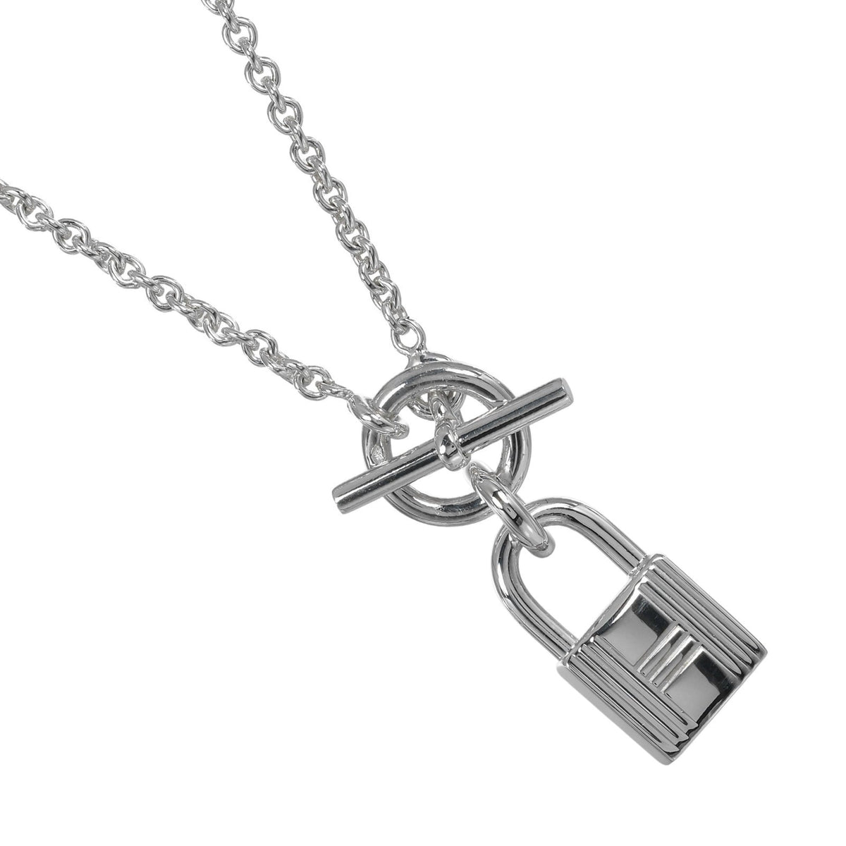 Hermes Cadena Amulet Necklace Silver 925 Approx. 12.16g Women's — Like New