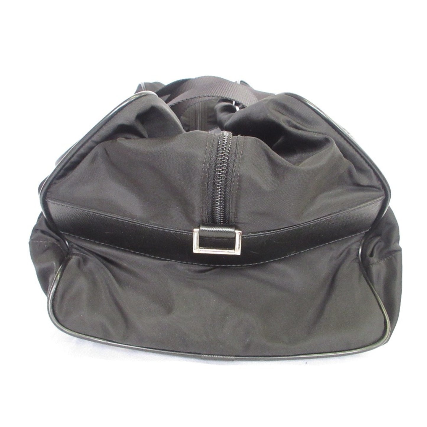 PRADA Prada Triangle Logo Plate Nylon 2-Way Boston Bag/Shoulder Bag Black for Men and Women