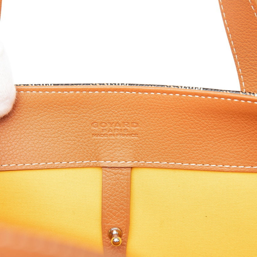 Goyard Sac Voltaire Tote Bag in Brown and Black Leather for Women