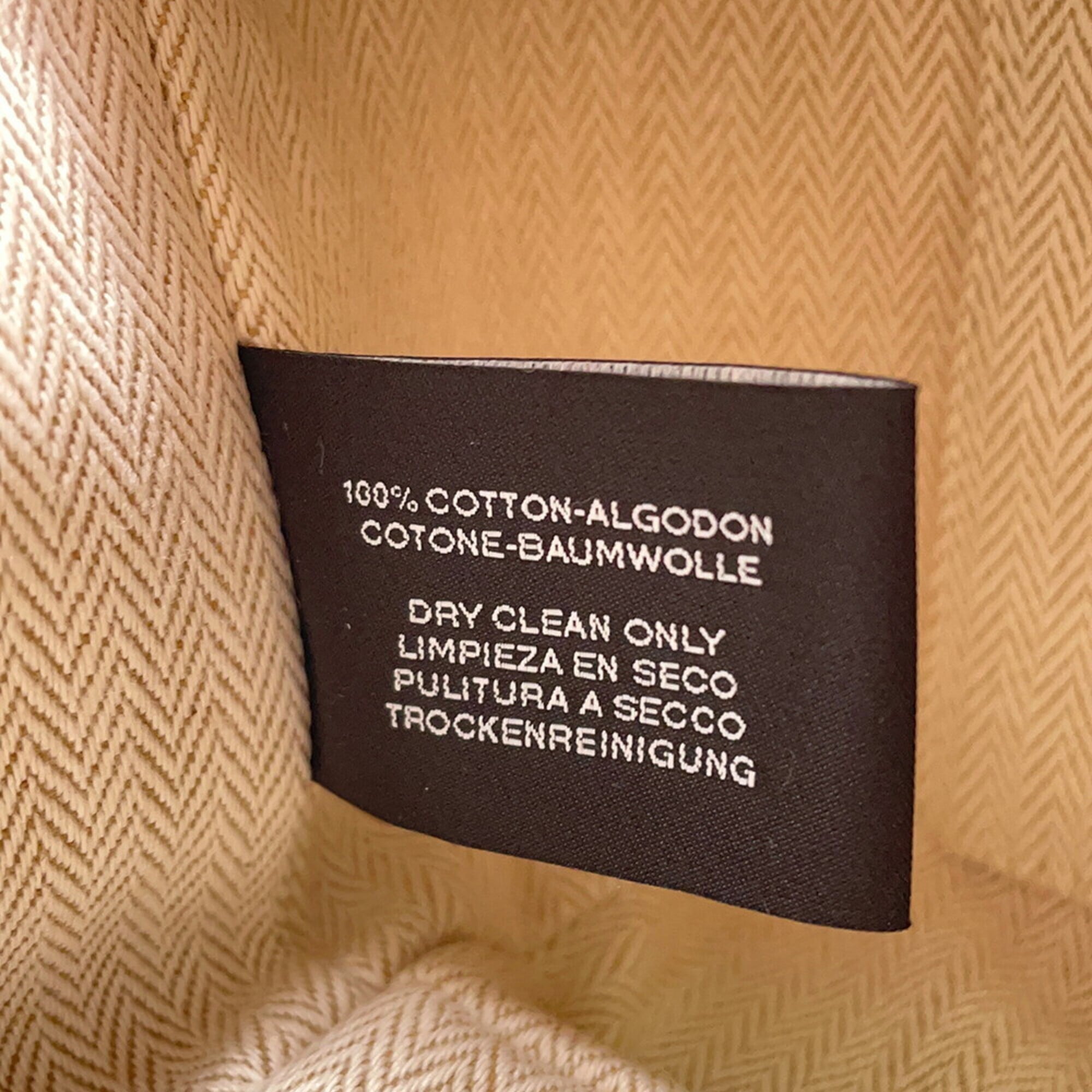 Hermes handbag pouch Bride à Black PM beige canvas HERMES — Like New