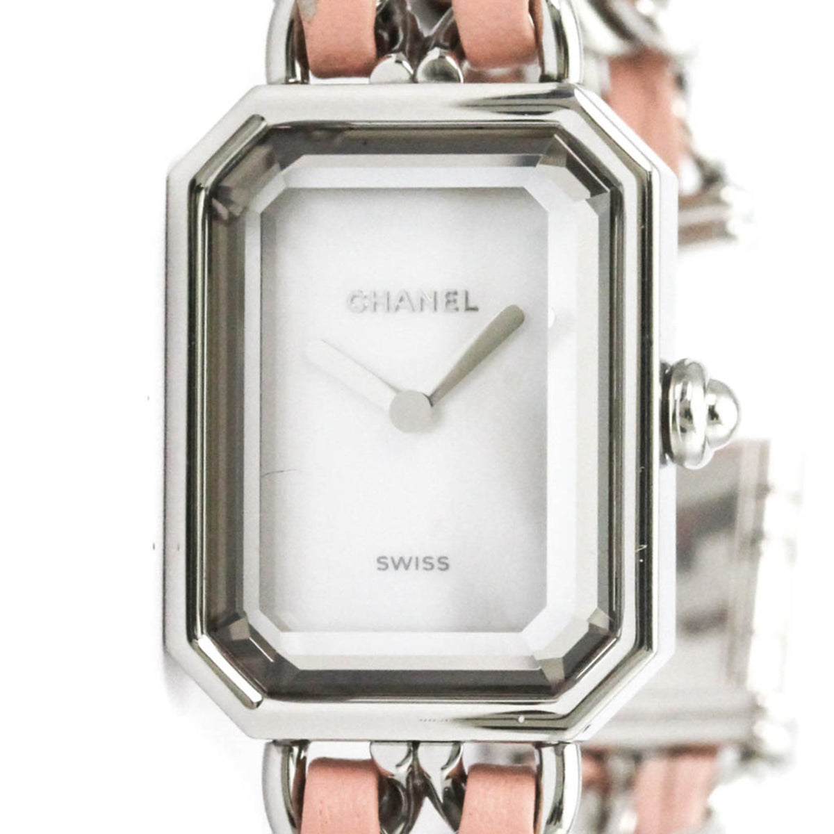 CHANEL Premiere Lock M-L Size Steel Quartz Ladies Watch H6359 Polished — Very Good