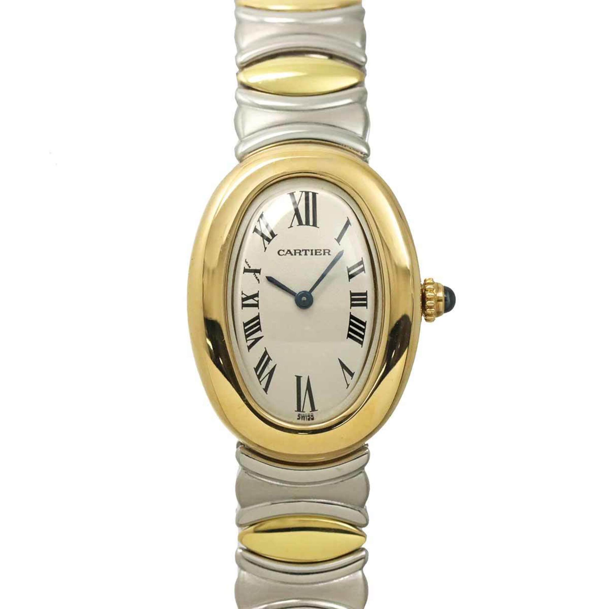 Cartier Baignoire Belle Epoque W40002F2 Ladies' Watch, Ivory, 18K Yellow Gold, Quartz Watch — Like New