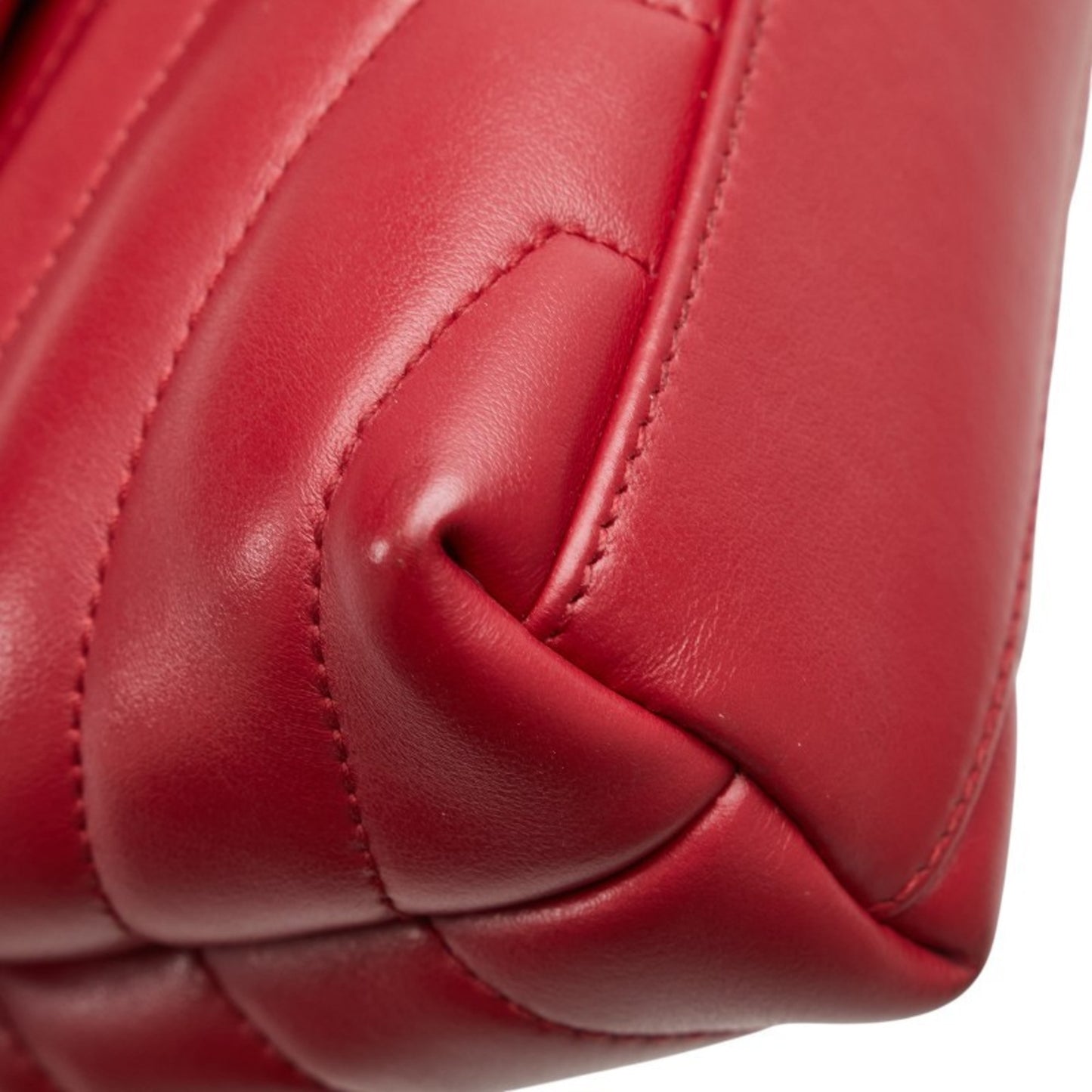 Saint Laurent YSL Logo Lulu Toy Bag Shoulder 467072 Wine Red Leather Women's SAINT LAURENT