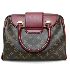 Louis Vuitton M40802 Monogram Mini Duffle Bag Hand Bag Bordeaux Dark brown Bordeaux — Like New