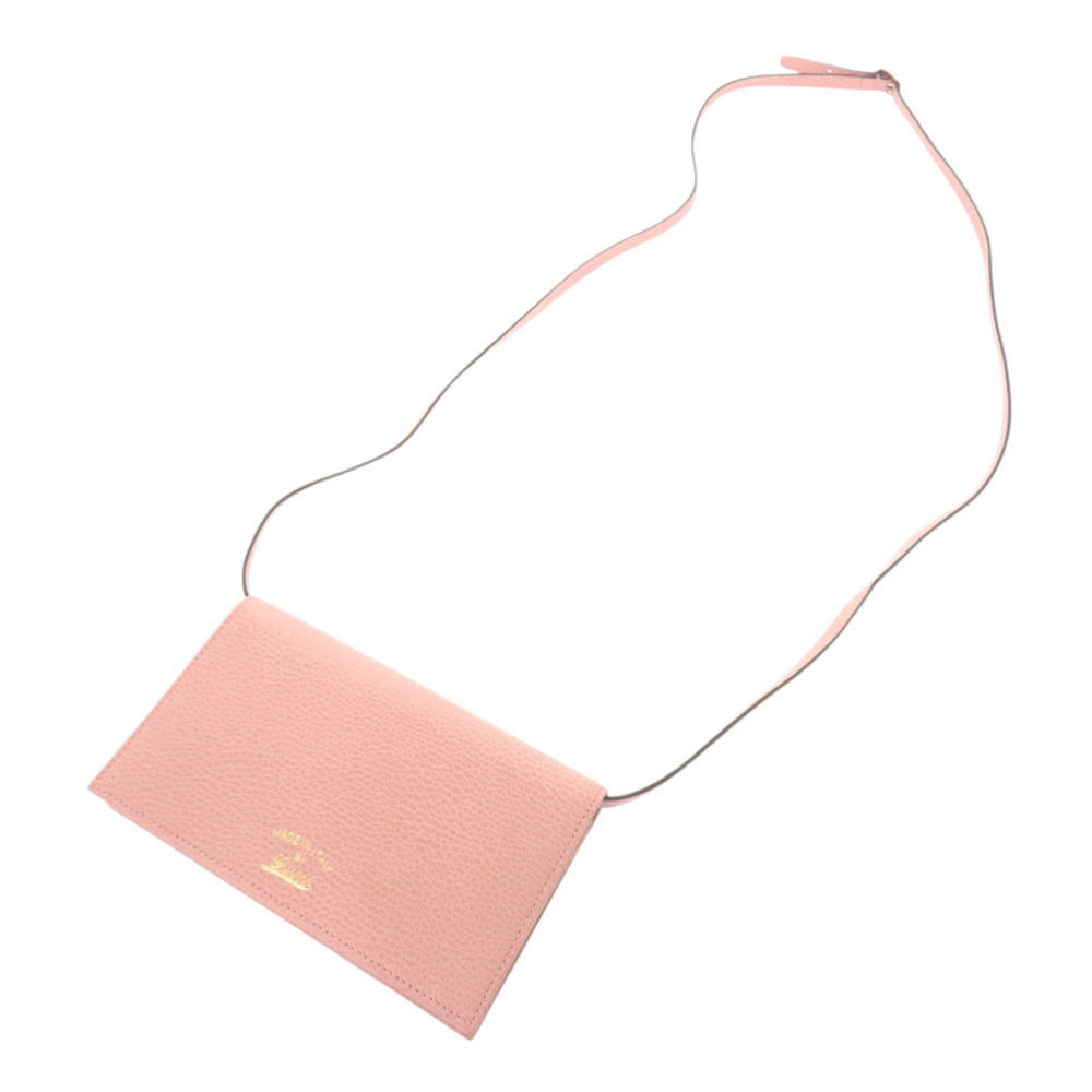 Unused Gucci Swing 368231 Leather Pink Shoulder Wallet Bag 0828GUCCI — Like New