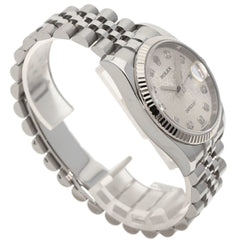 Rolex 116234G Datejust 10P Diamond Watch Stainless Steel SS K18WG Men's ROLEX — Good