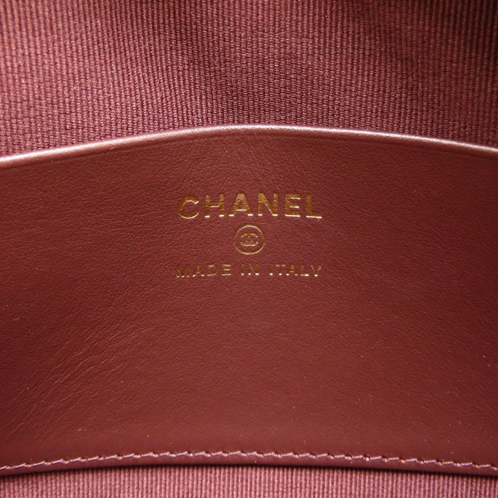 CHANEL Matelassé Chain Shoulder Bag AP3998, Caviar Leather, Black, Women's, 353279 — Like New