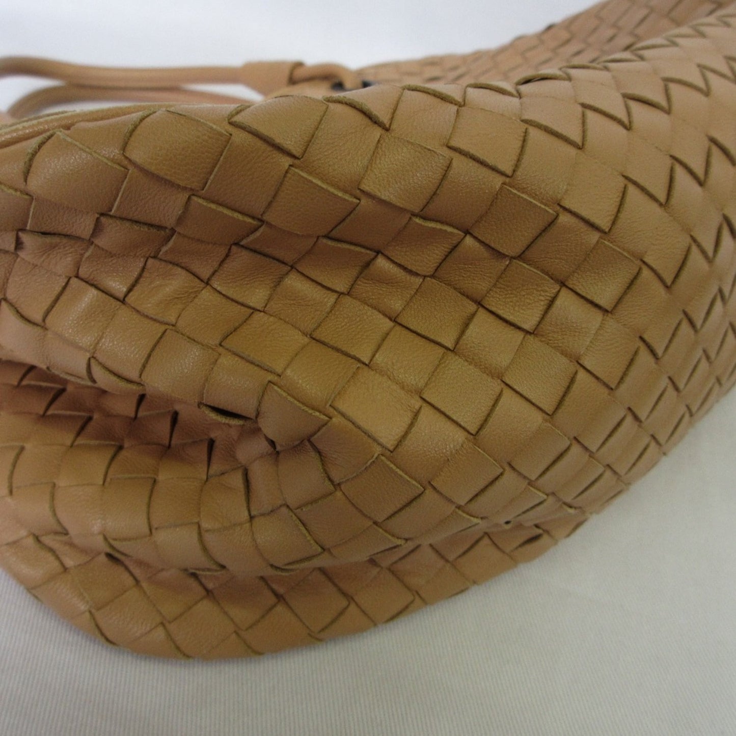 BOTTEGA VENETA Intrecciato Satchel Handbag in Pink Beige for Women