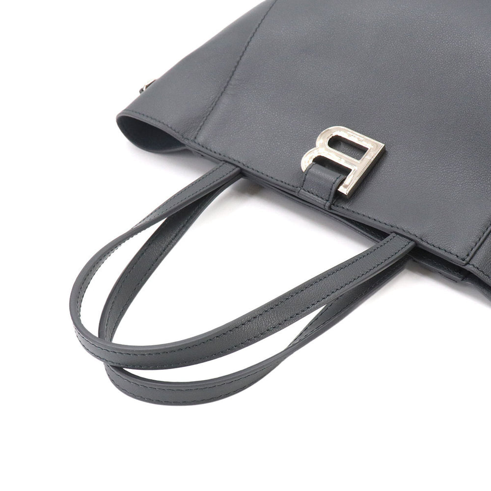 Balenciaga Hourglass Soft Small 2-way Tote Shoulder Handbag Leather Gray 810415 — New - Store Return
