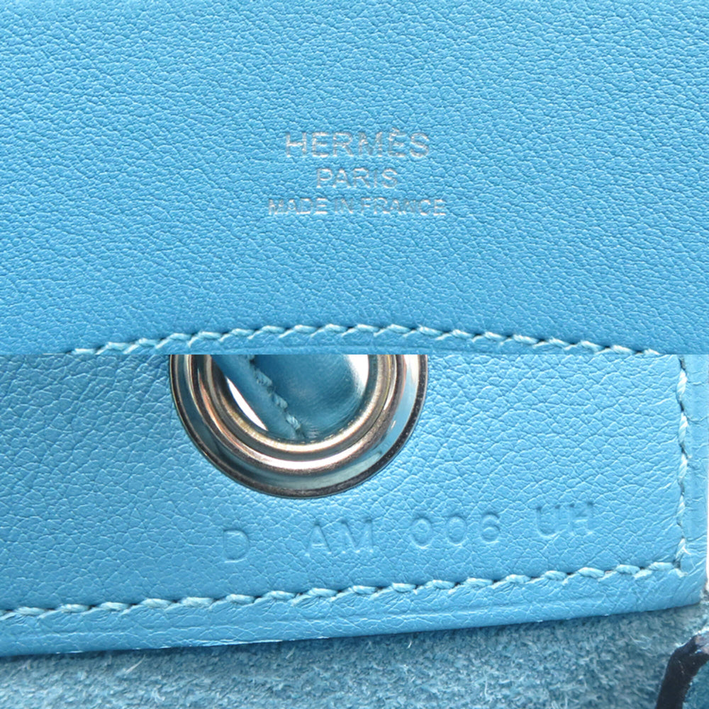 Hermes Aline Mini, D stamp, 2019 model, women's shoulder bag, Swift leather, Blue Nord — Like New