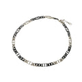Christian Dior Excellent condition Dior CD ICON chain link bicolor necklace in brass, black and silver, 1717