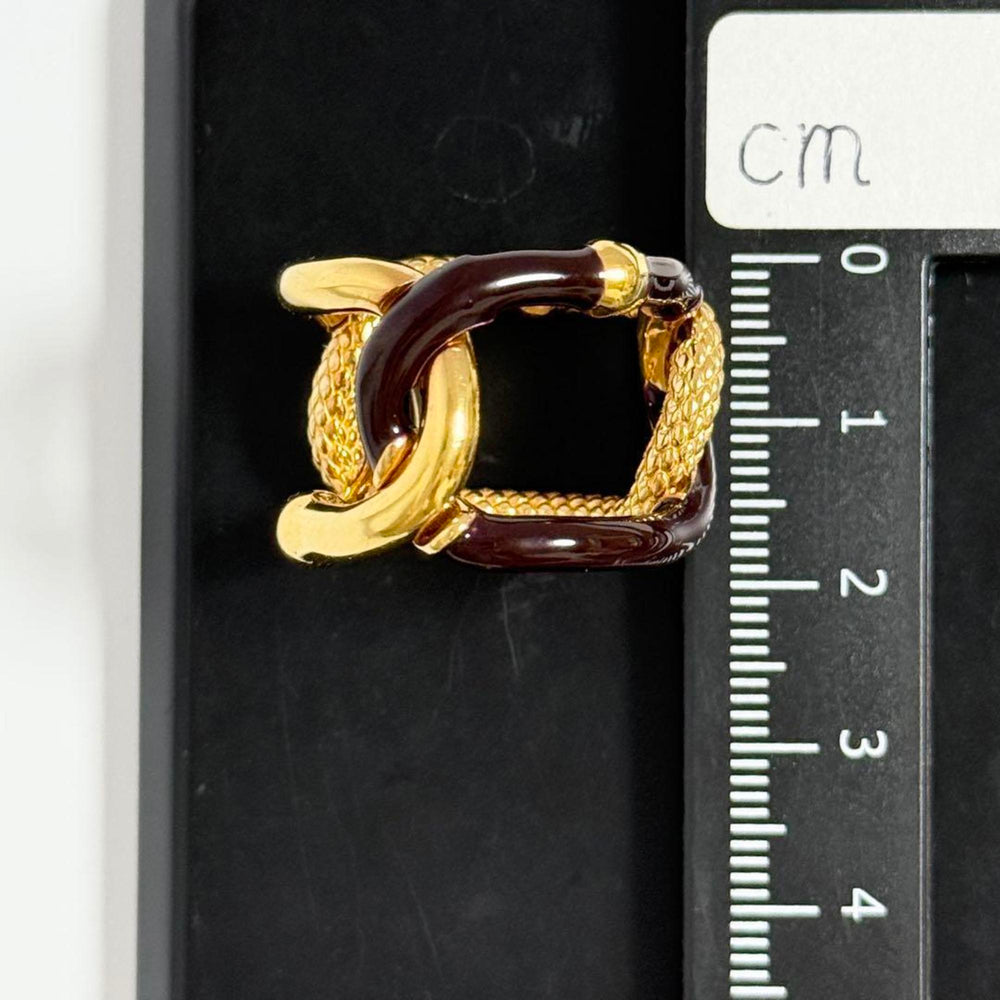 Bottega Veneta Men's Intrecciato Chain Ring — Like New