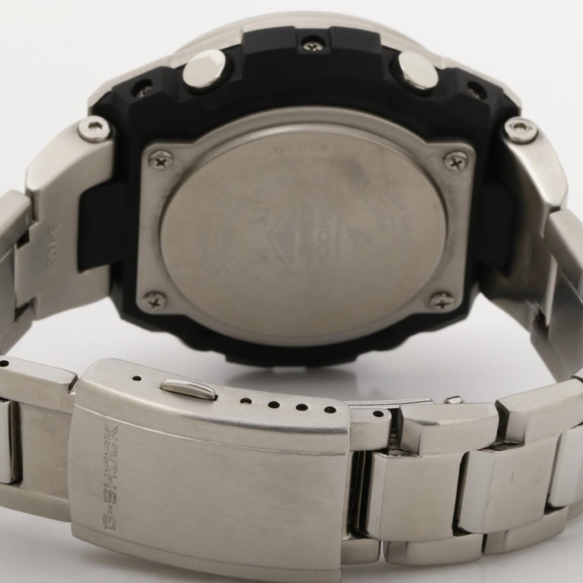 CASIO G-SHOCK G-STEEL GST-W100 Series GST-W110D-7AJF White Silver Resin/Stainless Steel Men's Watch — Good