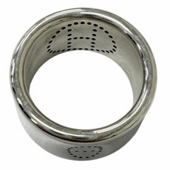 HERMES AG925 Eclipse Ruban Ring, Silver, Size 46, Weight 11.12g, Women's/Men's — Like New