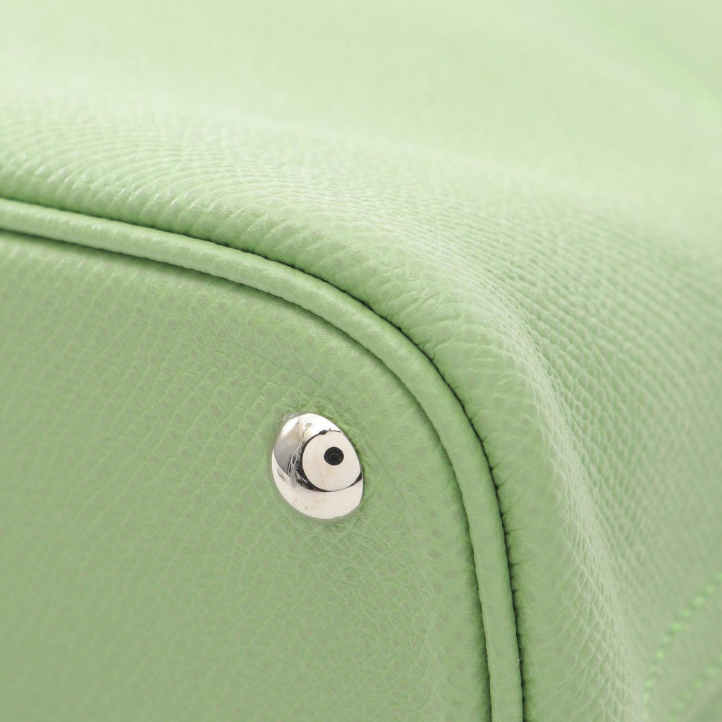 Hermes Hermès Bolide 27 Vert Cricket handbag, Epsom leather, women's, green