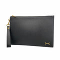 Gucci Horsebit Clutch Bag 700524 Leather Black Champagne Men's Women's