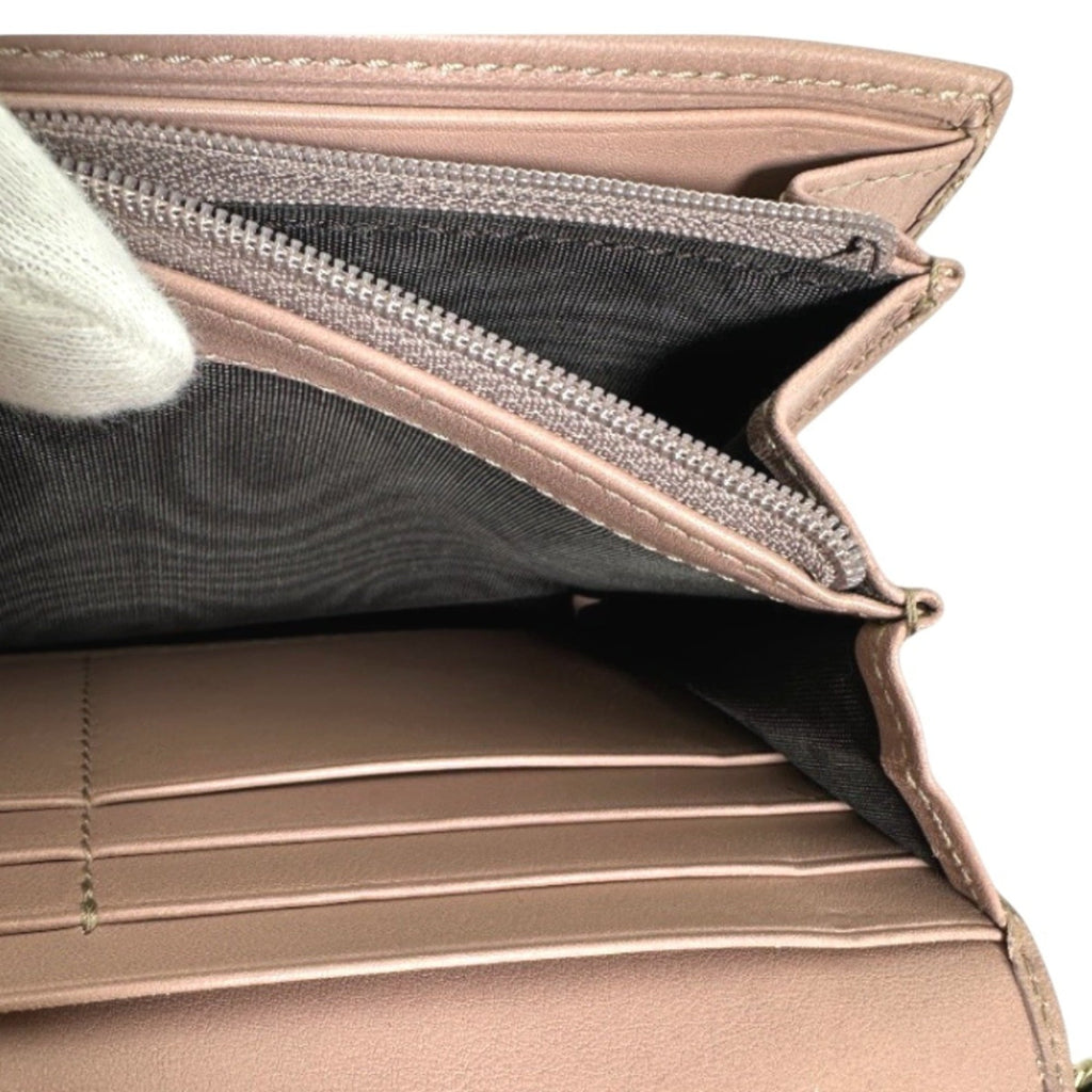 Gucci GUCCI long wallet, bifold Guccissima GG leather, 323396, pink