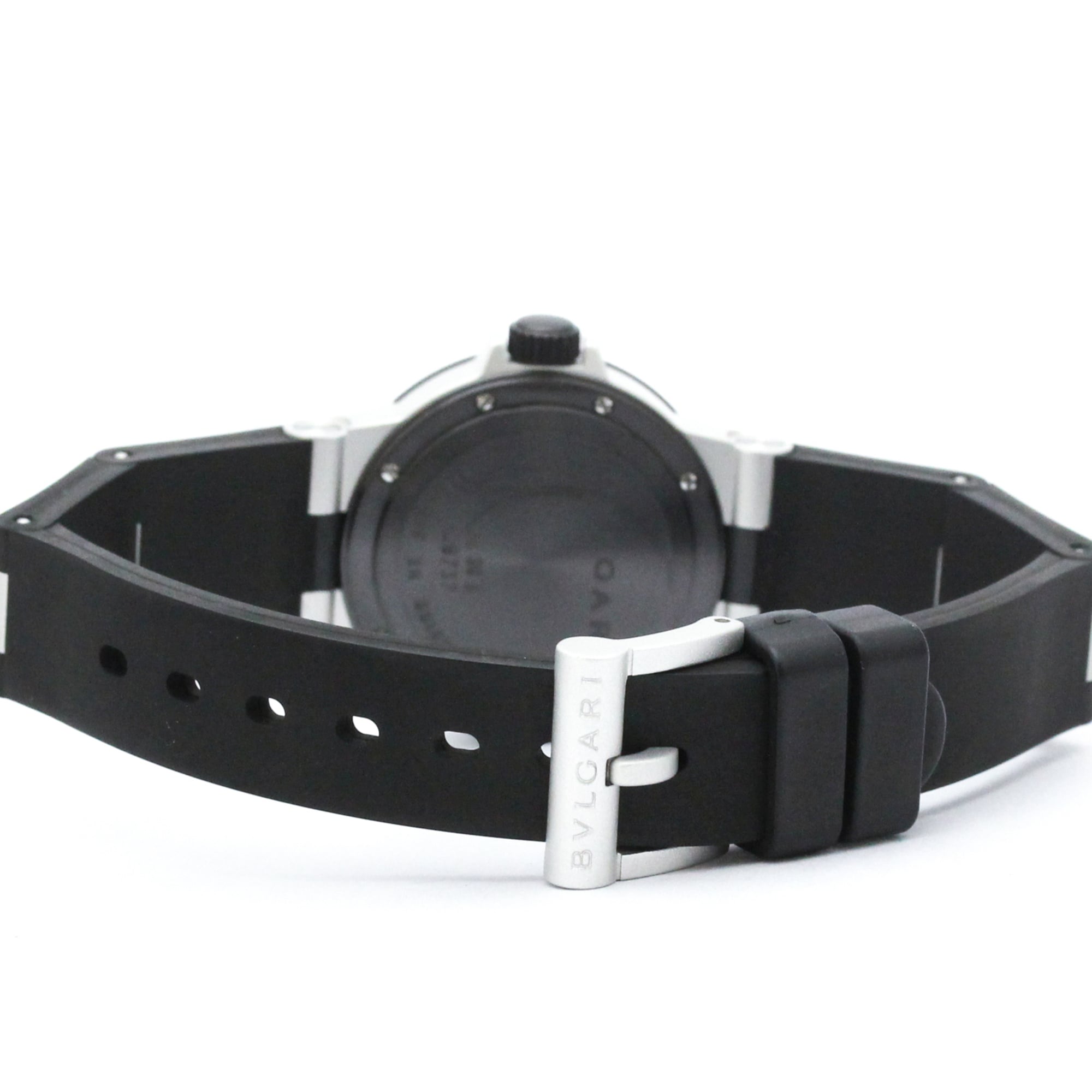 BVLGARI Aluminum Rubber Quartz Ladies Watch AL29A — Very Good