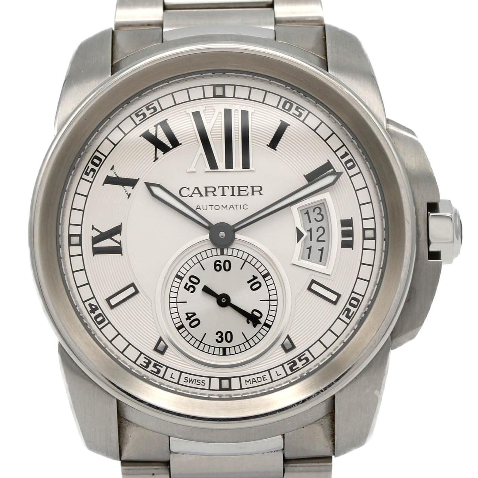 Cartier Calibre de LM W7100015 SS Automatic Watch — Good