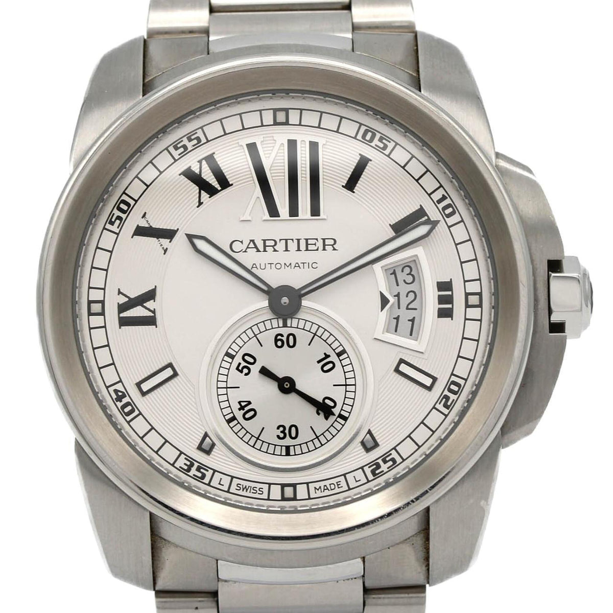 Cartier Calibre de LM W7100015 SS Automatic Watch — Good