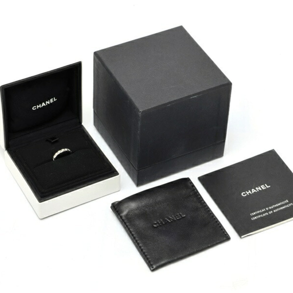 Chanel Coco Crush Collection Ring Mini Model Full Diamond J11871 750 18KWG #8 — Like New