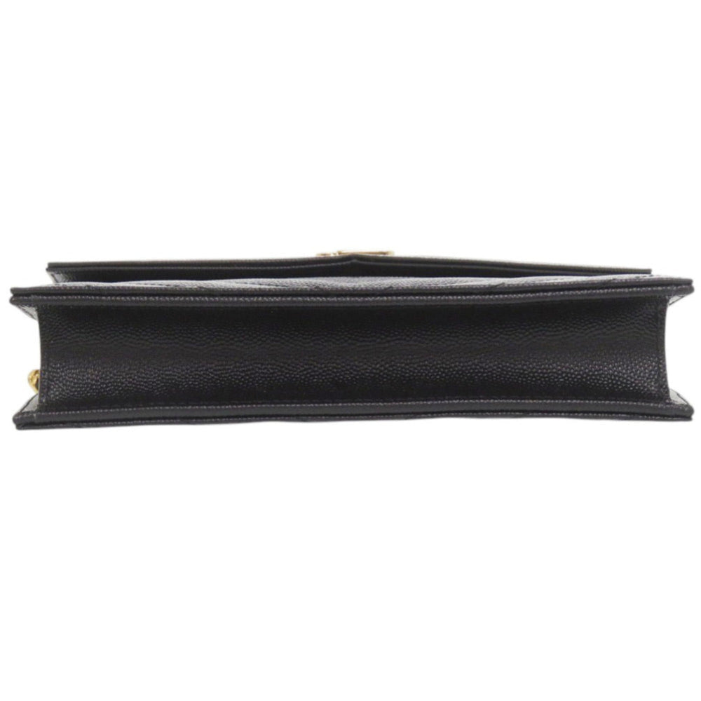 Yves Saint Laurent Like new Saint Laurent Paris Cassandra Envelope Wallet with Chain 742920, black leather chain shoulder bag, 1490 — Like New