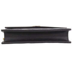 Yves Saint Laurent Like new Saint Laurent Paris Cassandra Envelope Wallet with Chain 742920, black leather chain shoulder bag, 1490 — Like New