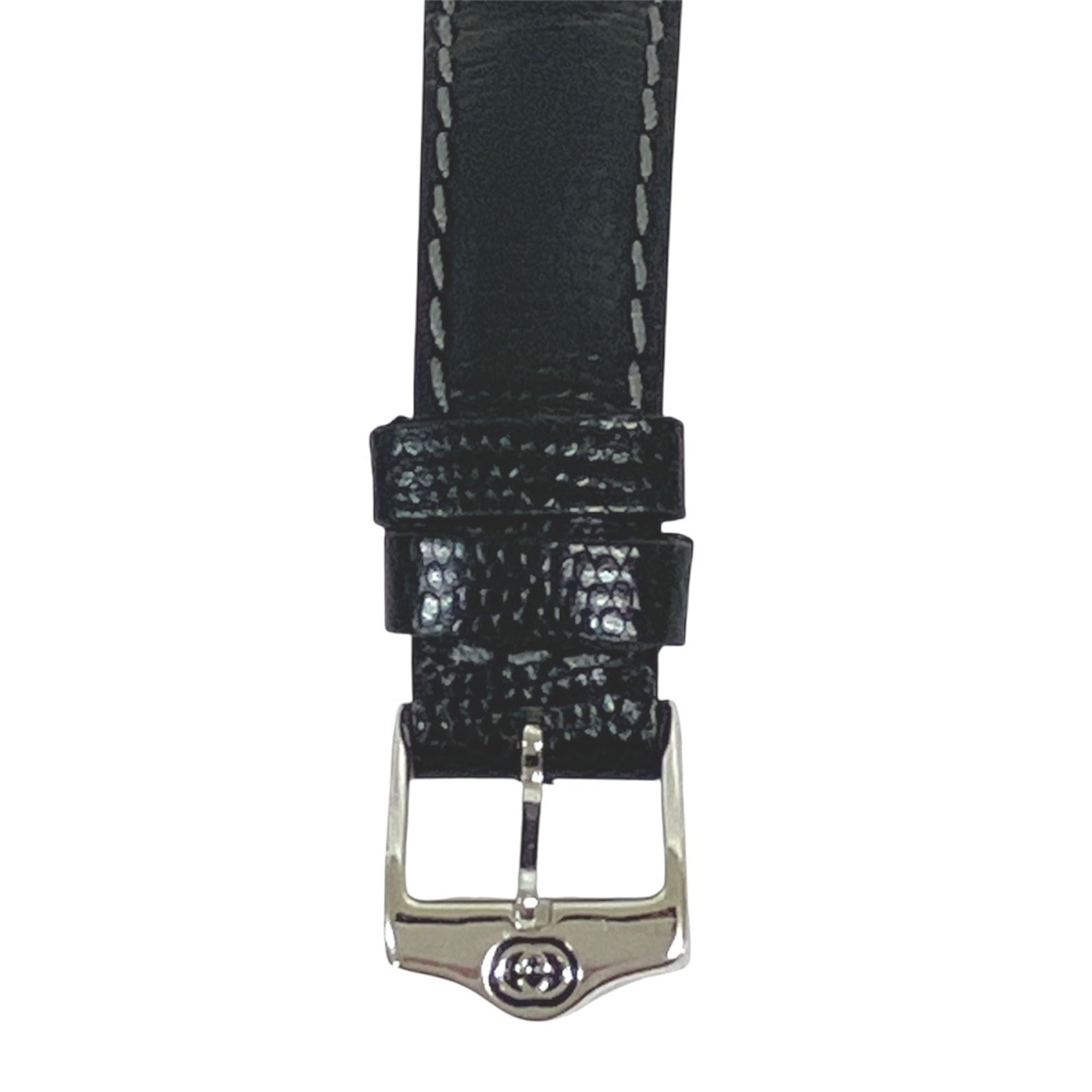 Gucci GUCCI watch, total weight 22g, stainless steel, genuine leather strap, quartz movement, black dial, 6300L — Good
